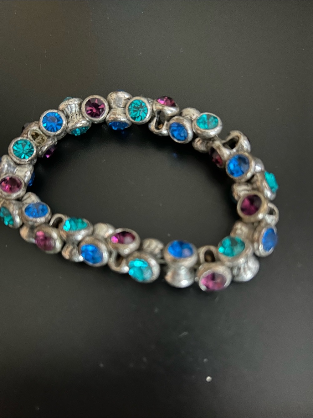 Chicos stretch  rhinestone bracket - great colors